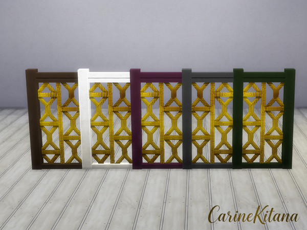 Sims 4 — Esmeralda Fence Modern Beauty by CarineKitana — Esmeralda Fence Modern Beauty - Beauty to separate outdoor and