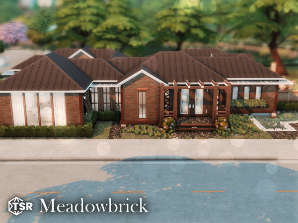 Sims 4 — Meadowbrick l noCC by simZmora — Warm family bungalow designed around comfort and everyday living, featuring a