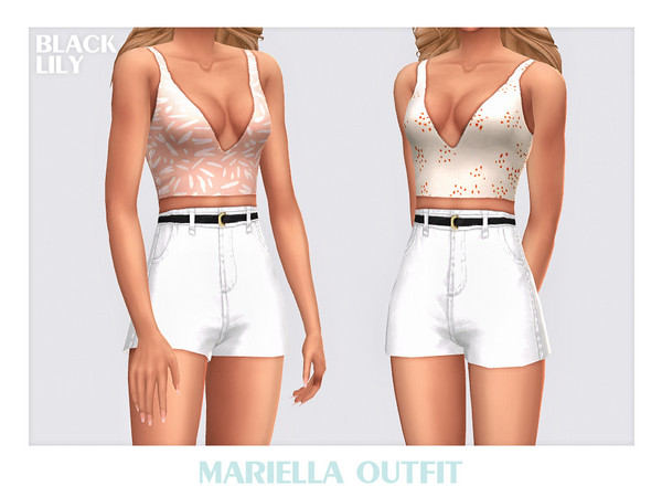 Sims 4 — Mariella Outfit by Black_Lily — YA, A, Teen