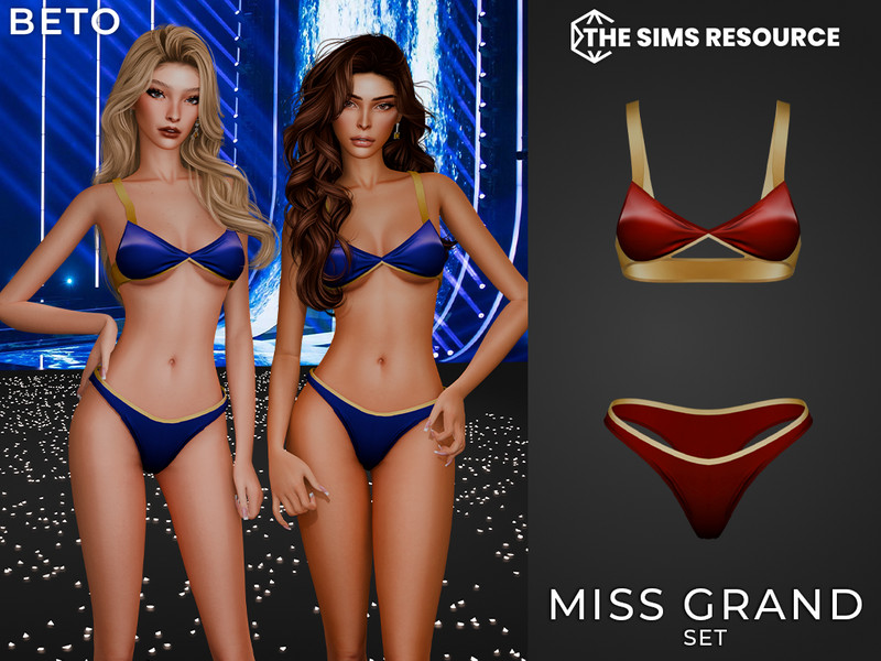Sims 4 CC By Beto - Miss Grand (Top) by Beto_ae0