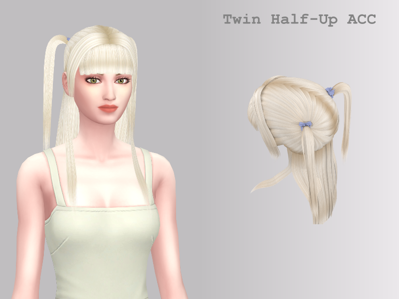 The Sims Resource | Twin Half-Up