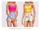 Sims 4 — Summer Night Pajama by Black_Lily — YA, A, Teen
