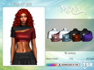 Sims 4 — Asymmetric T-shirt by Mona — -New mesh-