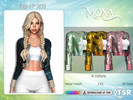 Sims 4 — Leather jacket by Mona — -New mesh-