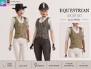 Sims 4 — EQUESTRIAN - VEST and SHIRT by linavees — New Mesh