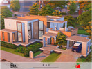 Sims 4 — Ray - no cc by melapples — a modern 2 bedroom home. 1st floor: study, living room, dining room, kitchen, toilet