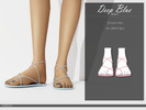Sims 4 — Deep Blue Sandals by Luminescent-cc — -25 Swatches