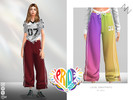 Sims 4 — LOOSE SWEATPANTS by ZNsims — track pants, loose fit, casual, showing the belt, laid-back