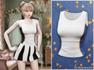 Sims 4 — Courtline performance tank by MysteriousOo — A fitted tennis tank designed for comfort and freedom of movement