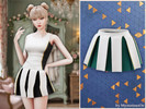 Sims 4 — Courtline pleated skort by MysteriousOo — A sporty tennis skort featuring bold pleated panels that add movement