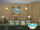 Sims 4 — Coastal Art by Emerald — Capture the ocean and calm peaceful seaside living in your interior.