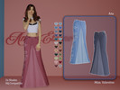 Sims 4 — Ana long denim skirt by MissValentine142 — 24 Shades