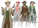 Sims 4 — Wild West Outlaw Duster Jacket by Naunakht — I love the duster jacket that came with Horse Ranch, but it's made