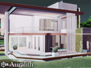 Sims 4 — Auralith l noCC by simZmora — Bright contemporary villa with two bedrooms, open living interiors and elegant