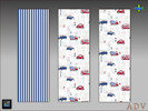 Sims 4 — ADV-Mabra EIGHT s4WallSet by MABRA2 — 3 parted wallpaper set for boy's room