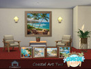 Sims 4 — coastal art two 1 by Emerald — Captures the natural beauty and calm peaceful seaside living in your interior.