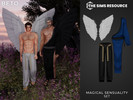 Sims 4 — Magical Sensuality - Set by Beto_ae0 — Male fairy outfit, enjoy it in your game. Important: Wings fully
