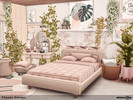 Sims 4 — Flower Corner by Nessca — Flower Corner is a bright and whimsical bedroom where nature helps you unwind and