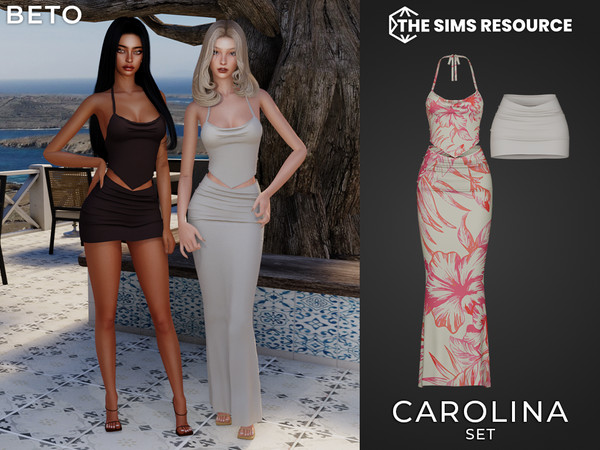 Sims 4 — By Beto - Carolina (Long Skirt) by Beto_ae0 — Summery and minimalist outfit, enjoy it