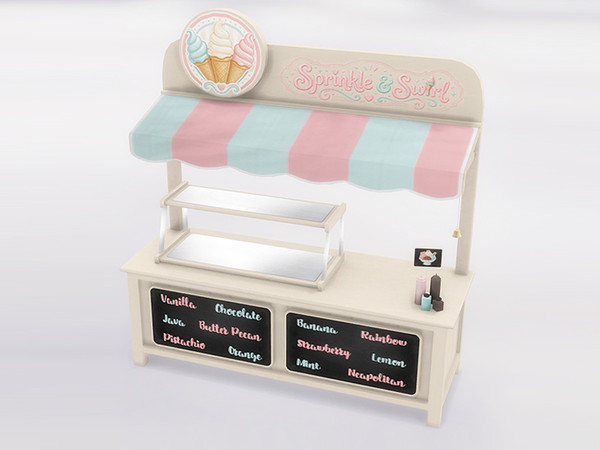 Sims 4 — Food Stand by SaeraMaples — Based on the food stand from Home Chef Hustle, this is an alternative and more