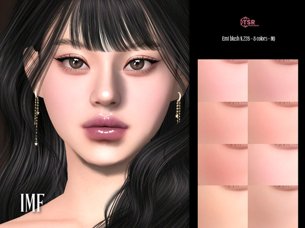 Sims 4 — IMF Emi Blush by IzzieMcFire — Emi Blush N.228 contains 8 colors in hq texture.