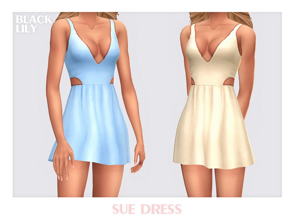 Sims 4 — Sue Dress by Black_Lily — YA, A, Teen
