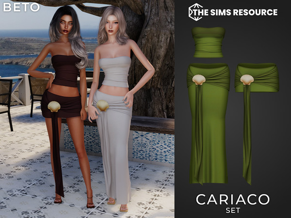 Sims 4 — Cariaco - Set by Beto_ae0 — Summery and minimalist outfit, with lots of colors