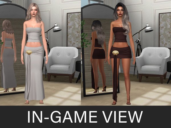 Sims 4 — By Beto - Cariaco (Skirt) by Beto_ae0 — Summery and minimalist outfit, with lots of colors