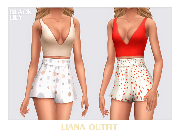 Sims 4 — Liana Outfit by Black_Lily — YA, A, Teen