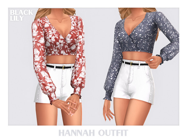 Sims 4 — Hannah Outfit by Black_Lily — YA, A, Teen