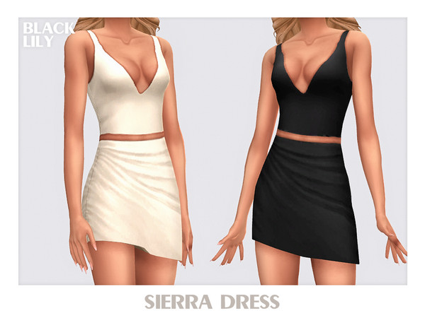 Sims 4 — Sierra Dress by Black_Lily — YA, A, Teen
