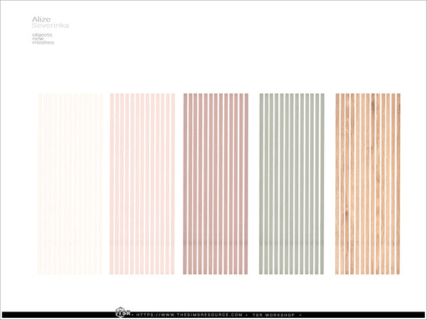 Sims 4 — Alize - wall light panel LOW by Severinka_ — A set of furniture and decor for decorating a bedroom.