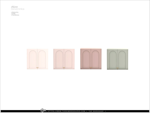 Sims 4 — Alize - wardrobe top by Severinka_ — A set of furniture and decor for decorating a bedroom.