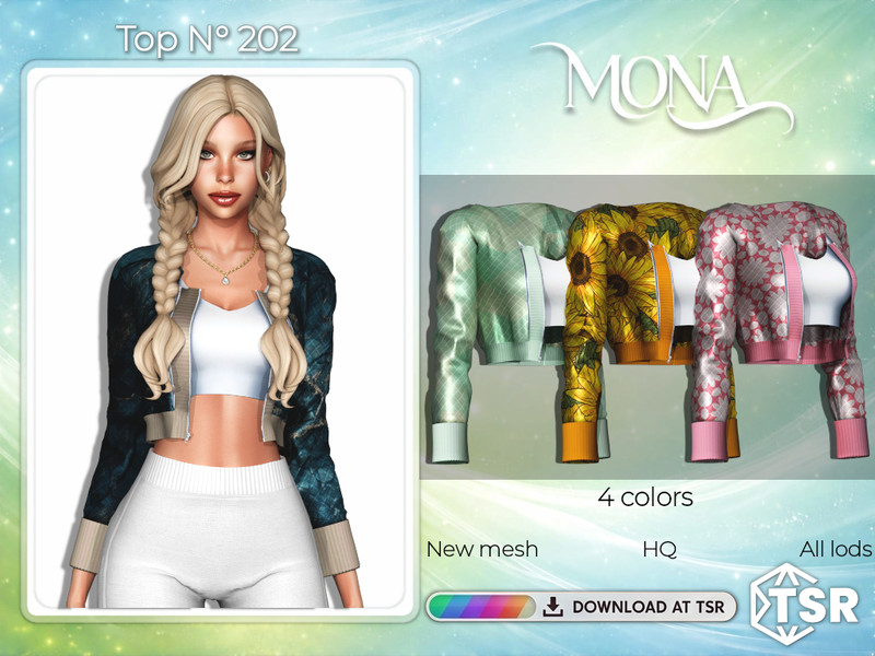 Sims 4 rock and punk fashion CC Leather jacket by Mona