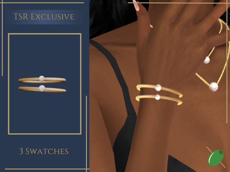 Sims 4 Neeta Pearl Bracelet by Pitted0live