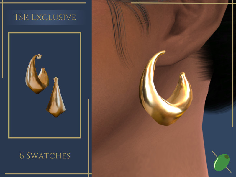 Sims 4 Maya Chunky Hoops by Pitted0live