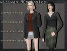 Sims 4 — Nineties basics collection by wijiwan — Inspired by 90s fashion street style, for your fashionable and stylishly