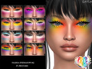 Sims 4 — Layla - Pride Valeria Eyeshadow HQ by Layla — Female pride eyeshadow Previews and swatches made in CAS using HQ