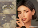 Sims 4 — Cumulus Accessory Earrings Set - Diamond Stud and Cuff Add-on Earrings by christopher0672 — This is a fab set