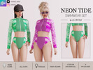 Sims 4 — NEON TIDE - SWIMWEAR SET - BOTTOM by linavees — New Mesh