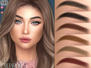 Sims 4 — Wren Eyebrows by MagicHand — Soft-arch brows in 13 colors - HQ Compatible.