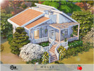 Sims 4 — Molly - no cc by melapples — a 1 bedroom and cozy home for a small household with a pet. porch, living room,