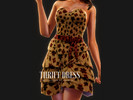 Sims 4 — Thrift Dress by Alinlin7 — A simple base game recolor.