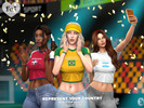 Sims 4 — FOI - Represent Your Country T-Shirt by VentaStudio — 33 Swatches