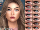 Sims 4 — Wren Eyeshadow by MagicHand — Glam eye makeup in 16 colors - HQ Compatible.