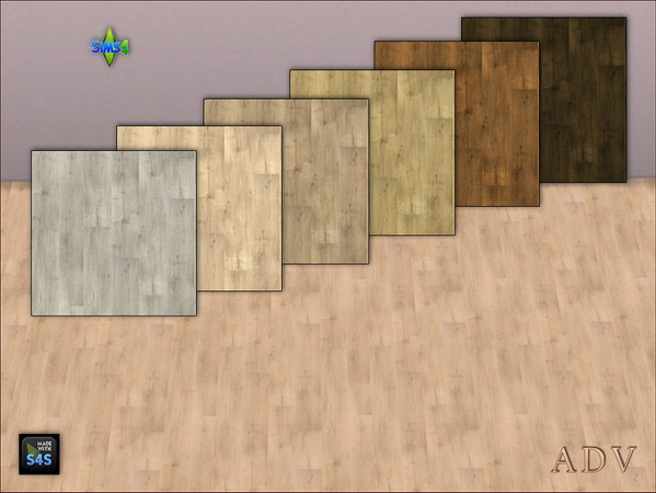 Sims 4 — ADV-Mabra FIVE s4FloorSet by MABRA2 — A set with wooden floors