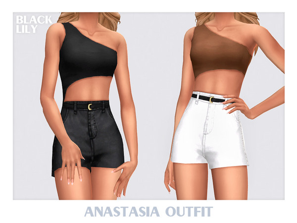Sims 4 — Anastasia Outfit by Black_Lily — YA, A, Teen
