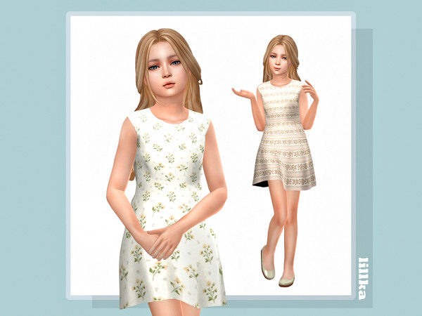 Sims 4 — Hana Dress by lillka — 6 swatches
