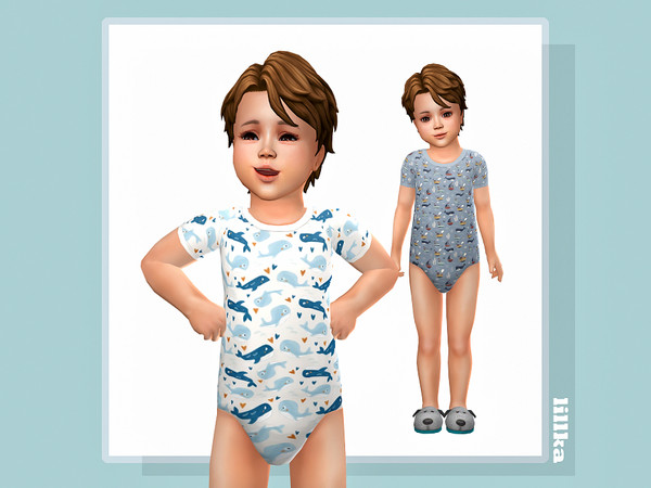 Sims 4 — Sea Animals Onesie by lillka — You will find it in the bottom category