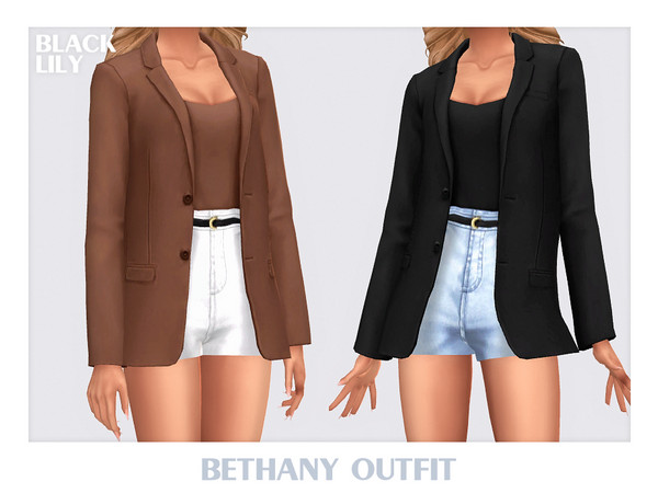 Sims 4 — Bethany Outfit by Black_Lily — YA, A, Teen